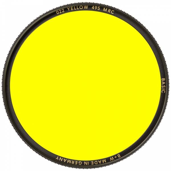B+W 39mm BASIC Yellow 495 MRC Filter (022M)