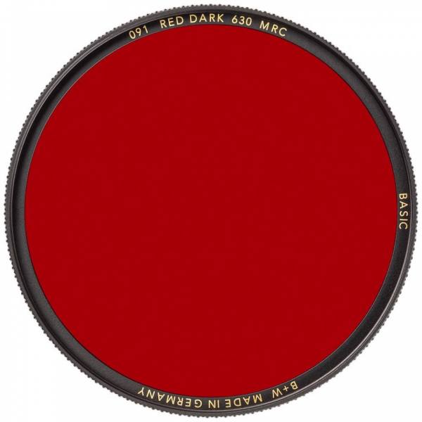 B+W 86mm BASIC Dark Red 630 MRC Filter (091M)