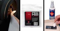 PEC PADS 10 x 10cm Cleaning Wipes 25 Pack by JUST