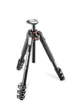 Manfrotto 190 Aluminium 4-Section Tripod, With Horizontal Column MT190XPRO4
