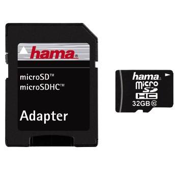 Hama microSDHC 32Gb Class 10 Memory Card (with adapter)