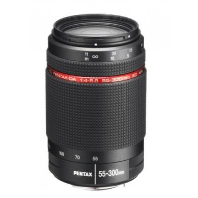 Pentax 55-300mm F4-5.8 ED DA WR Lens in Black