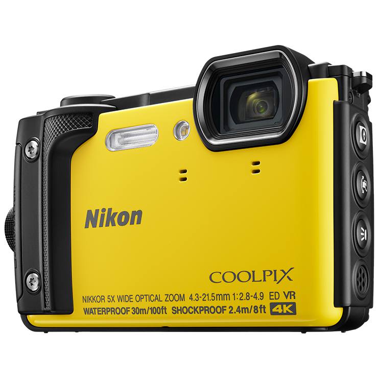 Nikon Coolpix W300 Waterproof Digital Camera in Yellow Hilton